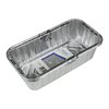 Home Plus Durable Foil 3-3/4 in. W X 8 in. L Loaf Pan Silver , 3PK D51030